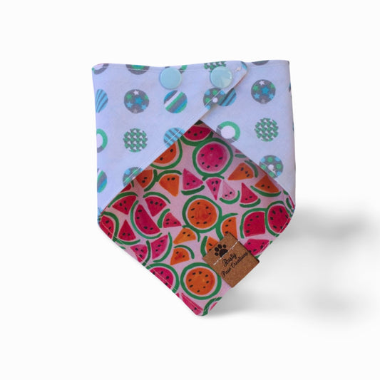 Watermelon Meets Ball Dog Bandana